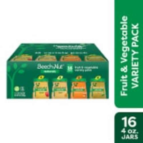 Beech-Nut® Naturals Stage 1 Fruit & Vegetable Variety Pack Baby Food Jars, 16 ct / 4 oz