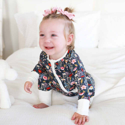 Midnight Meadow Convertible Zip Romper