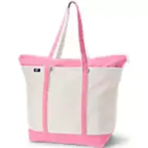Medium 5 Pocket Open Top Canvas Tote Bag | Lands' End