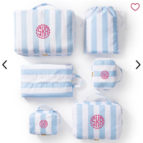 Cabana Stripe 6 Piece Packing Cube Set