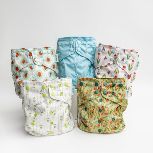 Ladylike - Essentials Pocket Diapers - Cloth Diaper Value Bundle - 5 P – Kinder Cloth Diaper Co.