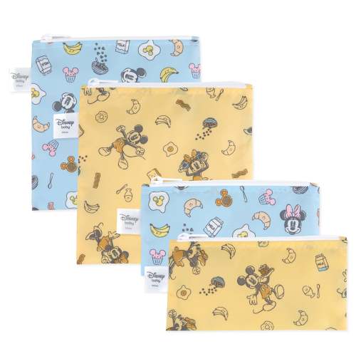 Reusable Snack Bag 4 Pack: Mickey + Minnie Mouse Brunch Bunch
