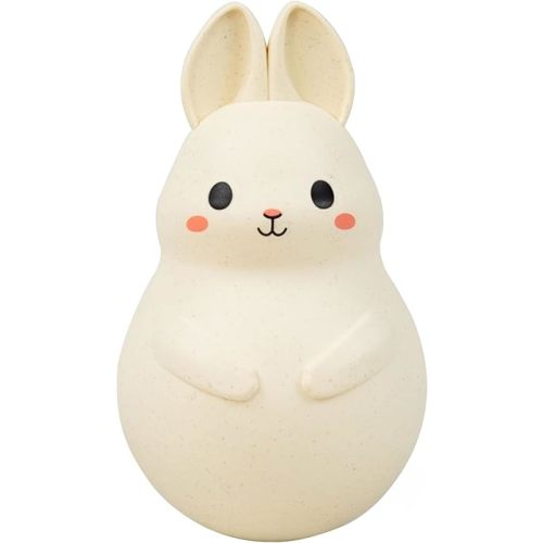Roly Poly - Bunny, Tummy Time Baby Infant Toy, Wobbling, Soothing Sensory Toy, Gentle Tinkling Sound, ECO bioplastic, 3 Months - 2 Years