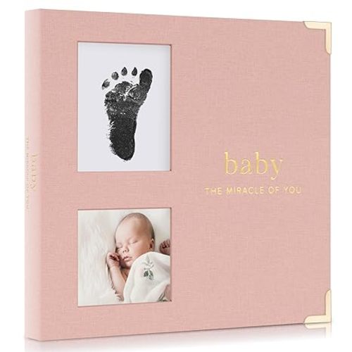 Keepsake Baby Memory Book for Boys and Girls – Timeless First 5 Year Baby Book With Photoslots – Cute Journal Scrapbook or Photo Album - Record a Milestone for Every Event from Birth to Age 5