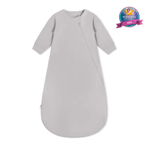 Organic Long Sleeve Sleep Sack 0.5 TOG - Stone Gray