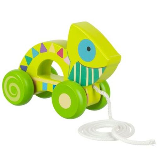 Orange Tree Toys: Pull Along: Chameleon - Wooden Toy, Ages 1+