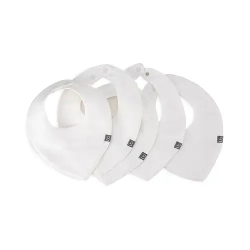 Little Bamboo 5 Pack Bib Muslin Natural | Baby Bunting AU