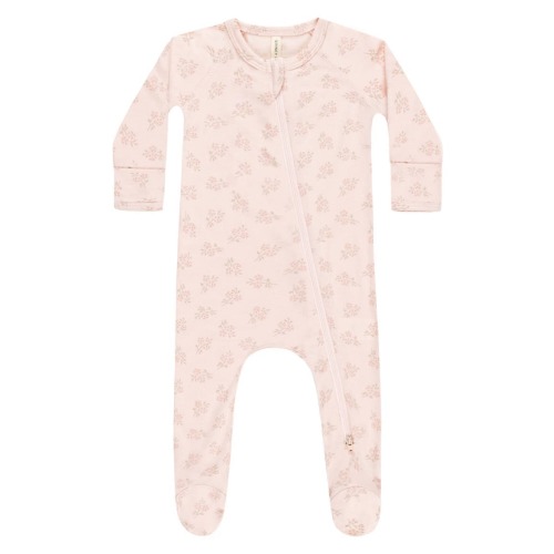 Floral Zip Footie