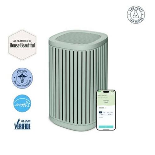 Windmill Compact Air Purifier for Home 3-in-1 Filtration Ultra-Quiet True HEPA Medical Grade Covers Up To 975 sq ft Sage Green