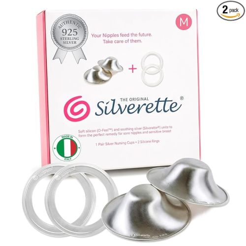 Silverette Nursing Cups, Postpartum Essentials, Real Silverette, M O-Feel