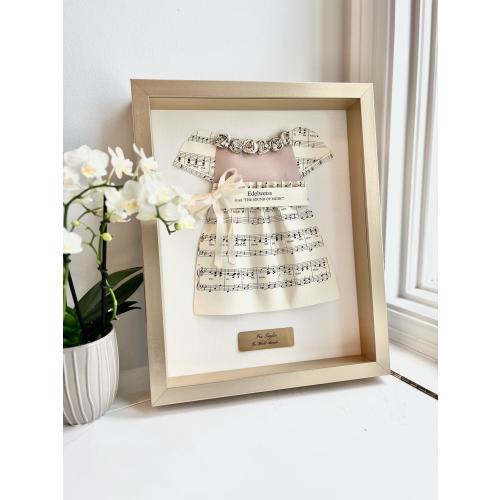 Framed Sheet Music Nursery Wall Art, Musical Nursery, Custom Song Baby Gift, Sheet Music, Keepsake Sentimental Gift From Grandma