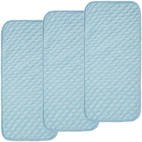 BlueSnail Quilted Thicker Longer Waterproof Changing Pad Liners for Babies(Blue)