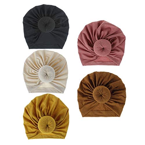 Newborn Baby Cotton Cloth Turban Toddler Rabbit Hospital Hat Ear Hat Kids Set Baby Cap