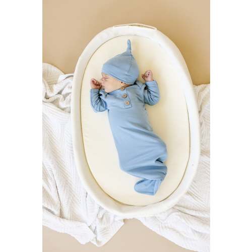 Newborn Bamboo Gown & Hat Set – The Rocking Horse Co.