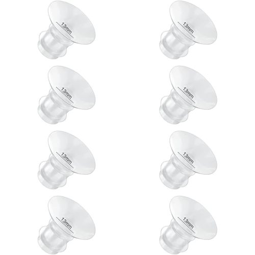 Flange Inserts 13mm 8PC Compatible with Momcozy S12 pro/S9 pro/S9/S10/S12/Medela/TSRETE/Spectra/Bellababy etc 24mm Wearable Breast Pump, Reduce 24mm Tunnel Down to Correct Size