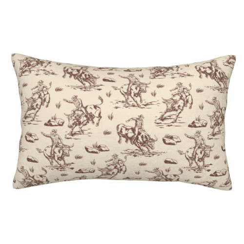 Rateoe Cowboy Sitting On Cow Back Pattern Decorative Pillow Case,Throw Pillow Covers,Plush Pillow Cover,Soft Pillow Case,Velvet Pillow Case-14"x20"