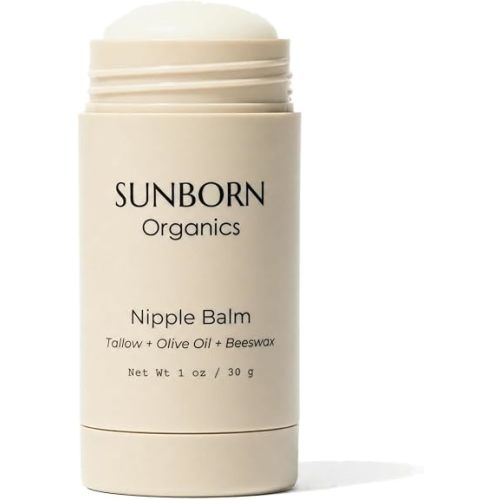Nipple Balm | Nursing-Safe Lanolin-Free Nipple Cream with 3 Edible Ingredients for Sore or Cracked Nipples | Safe for Baby, No Wipe-Off, Third-Party Tested | Made in USA