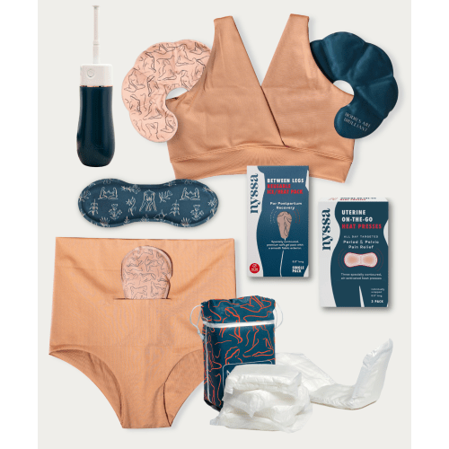 Mocha Mousse Essential Postpartum Kit - Bralette L/XL / Underwear L/XL