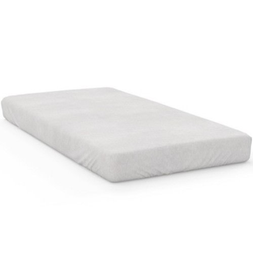 goumikids Gray Organic Crib Sheet: Solid Fitted Design for Standard Crib, 9-Inch Depth, Bamboo & 1 Count