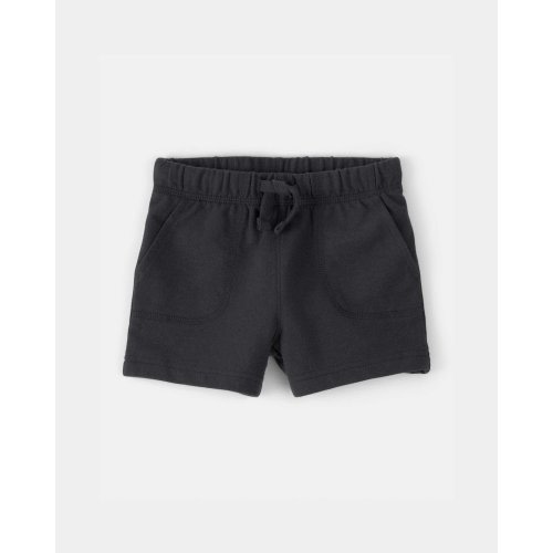 Baby Boy French Terry Shorts - Black | Carter's