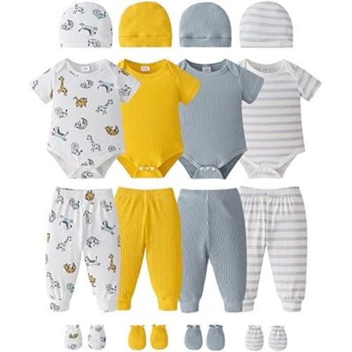 Baby Boy Girl Clothes Newborn Essentials Unisex Must Haves 20Pcs Set Cute Infant Outfits 0 3 6 9 12 18 Months