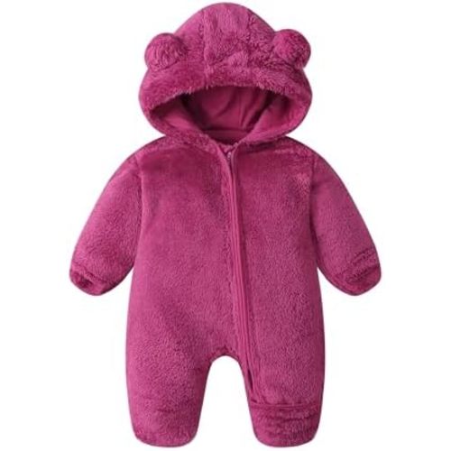 Newborn Baby Boy Snowsuit Toddler Girl Infant Fleece Winter Coat