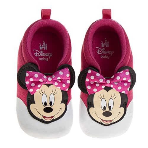 Minnie Mickey Baby Shoes Learn to Walk Newborn Infant Sneakers (3-18 Months)