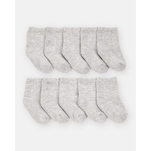 Baby Boy 10-Pack Crew Socks - Grey - Carter's | Carter's