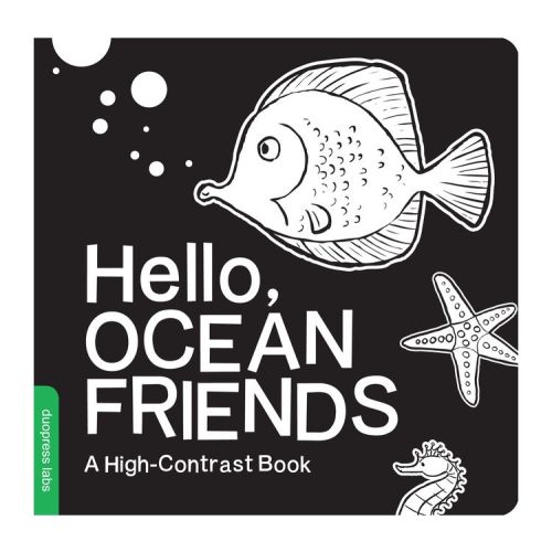 Hello, Ocean Friends - (High-Contrast Books) by Duopress Labs (Board Book)