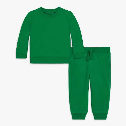 Baby sweatshirt & jogger set - Grass / 6-12