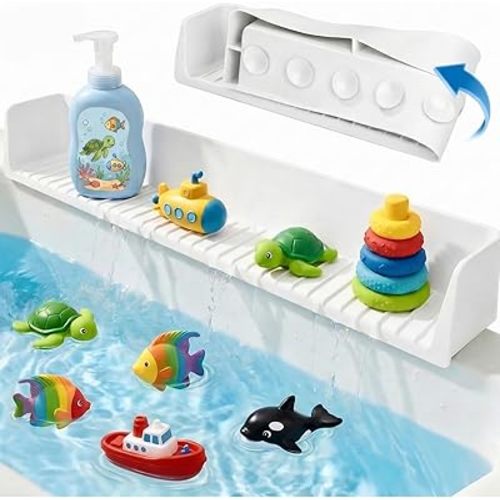 Bathtub Splash Guard - White
