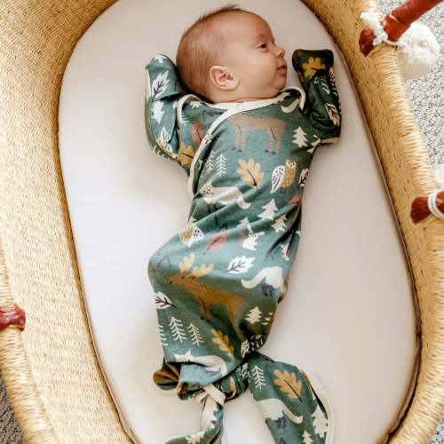 Newborn Knotted Gown - Atwood