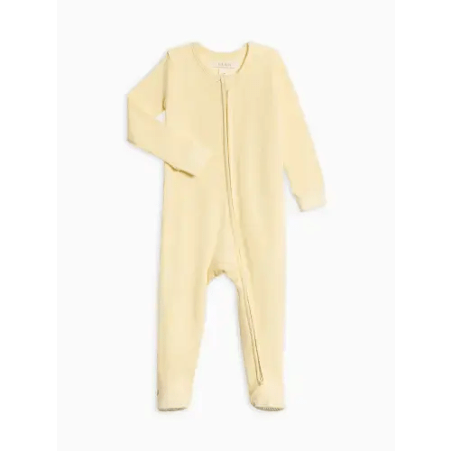 Kit Ribbed Zipper Sleeper [Butter]