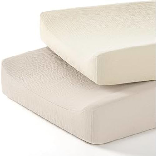 lulumoon Baby Changing Pad Cover: Muslin Diaper Changing Table Pad Cover - Changing Pad Sheets for Girls Boys