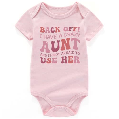 shlrzy Have A Crazy Aunt Newborn Baby Clothes Girl Outfits Aunties Bestie Baby Girl Bodysuit