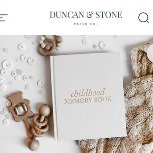 Childhood Memory & Milestone Book from Pregnancy – Duncan & Stone Paper Co.