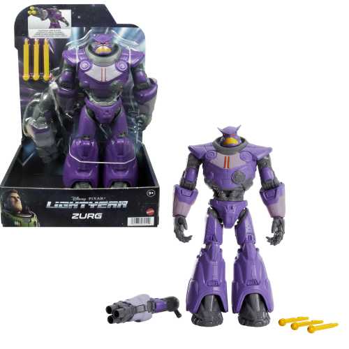 Disney and Pixar Lightyear Zurg Action Figure with 13 Joints, Collectible Toy, 10 inch