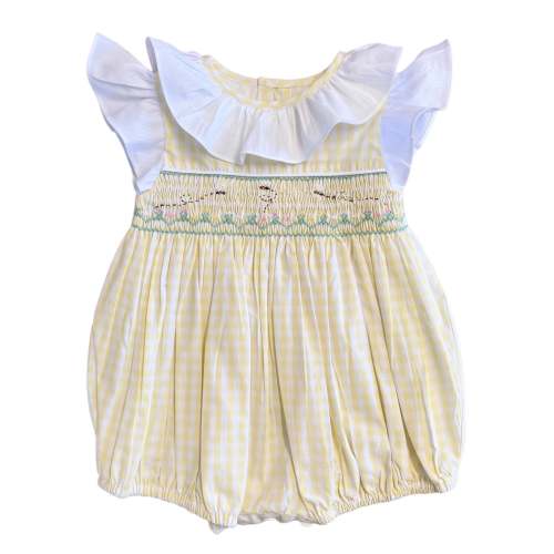 The Smocked Romper - Honey Bees – Sutherby Lane