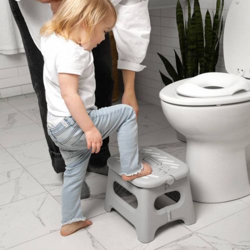 Jool Baby Lock ‘n Step Folding Step Stool - Gray