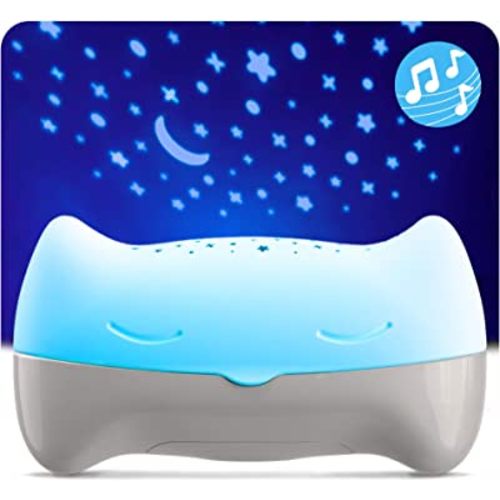 BENBAT Hooty Baby Soother and Projector - Sound and Sleep Projector with Glowing Night Light and Starlight Projection Image for Nursery or Car - for Use at Home or On-The-Go