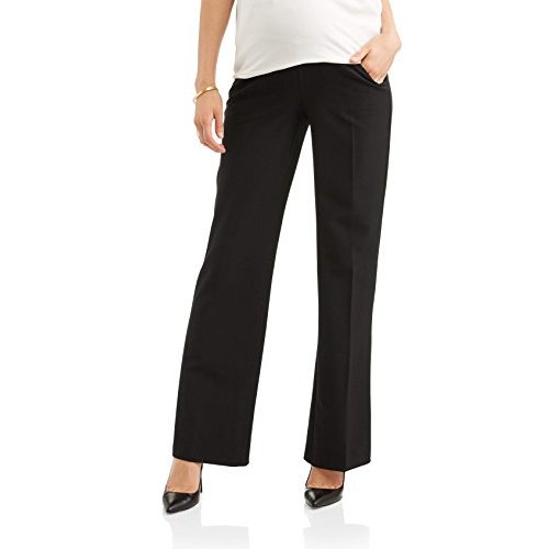Times Two Maternity Women's Flare Leg Dress Pants