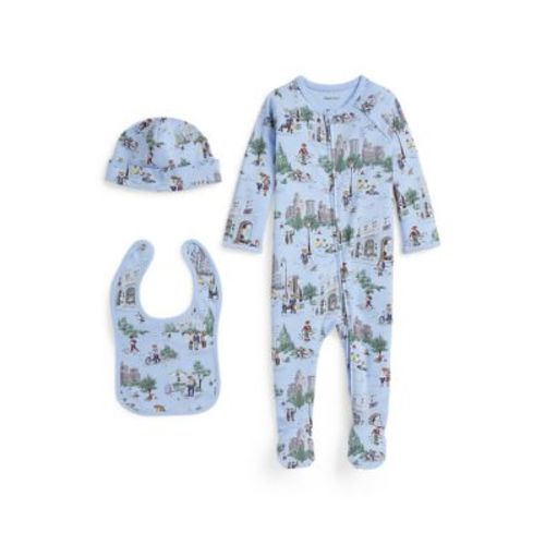 Baby Boys Polo Bear Cotton 3-Piece Gift Set