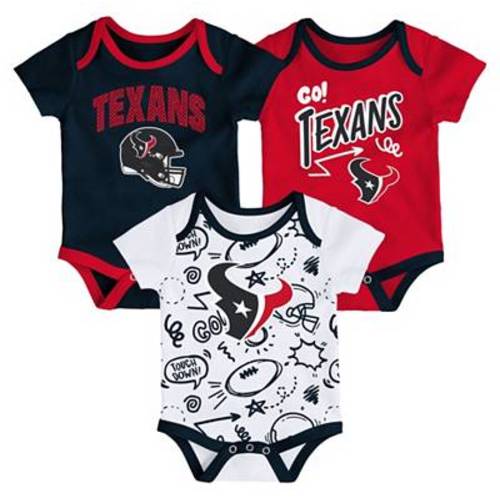 NFL Team Apparel Infant Houston Texans Navy Newborn All Day Play 3-Pack Creeper Set | Dick's Sporting Goods