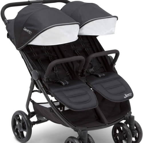 Jeep Destination Ultralight Side x Side Double Stroller, Midnight
