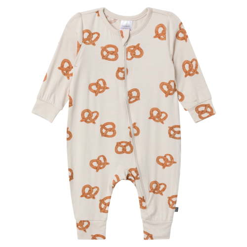 Modern Moments by Gerber Baby Neutral Super Soft Viscose Long Sleeve Coverall, Sizes Newborn - 12 Months