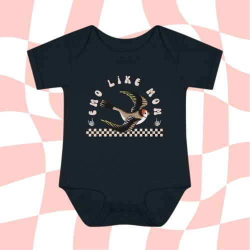Emo Like Mom Bodysuit, Emo Baby Clothes, Goth Baby Clothes, Punk Baby Clothes, Emo Gift, Baby Shower Gift, Future Emo Kid, Emo Baby Shirt