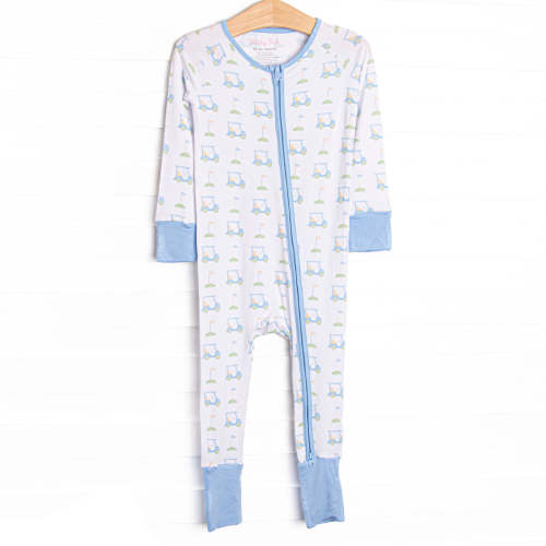 Country Club Cruisin' Bamboo Zippy Pajama, Blue – Stitchy Fish