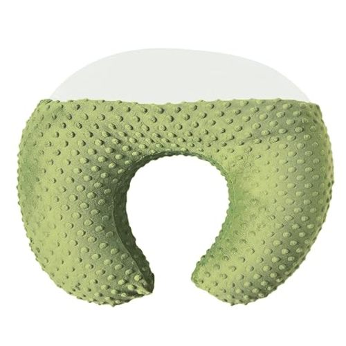 Nursing Pillow and Positioner for Breastfeeding, Ultra Soft Baby Breastfeeding Pillows for More Support for Mom and Baby, with Premium Removable Cover (Tarragon)