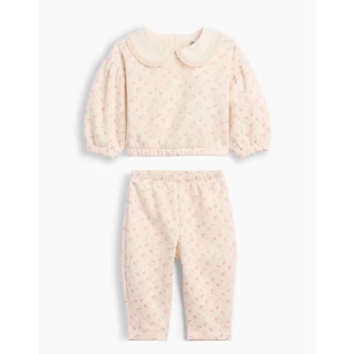 Gap - Baby VintageSoft Lace-Collar Sweat Set