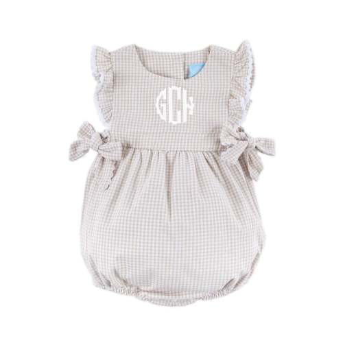 Khaki Gingham Avery Bubble